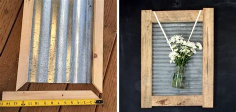 framing corrugated metal with wood